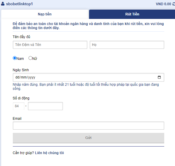 Thông tin cá nhân